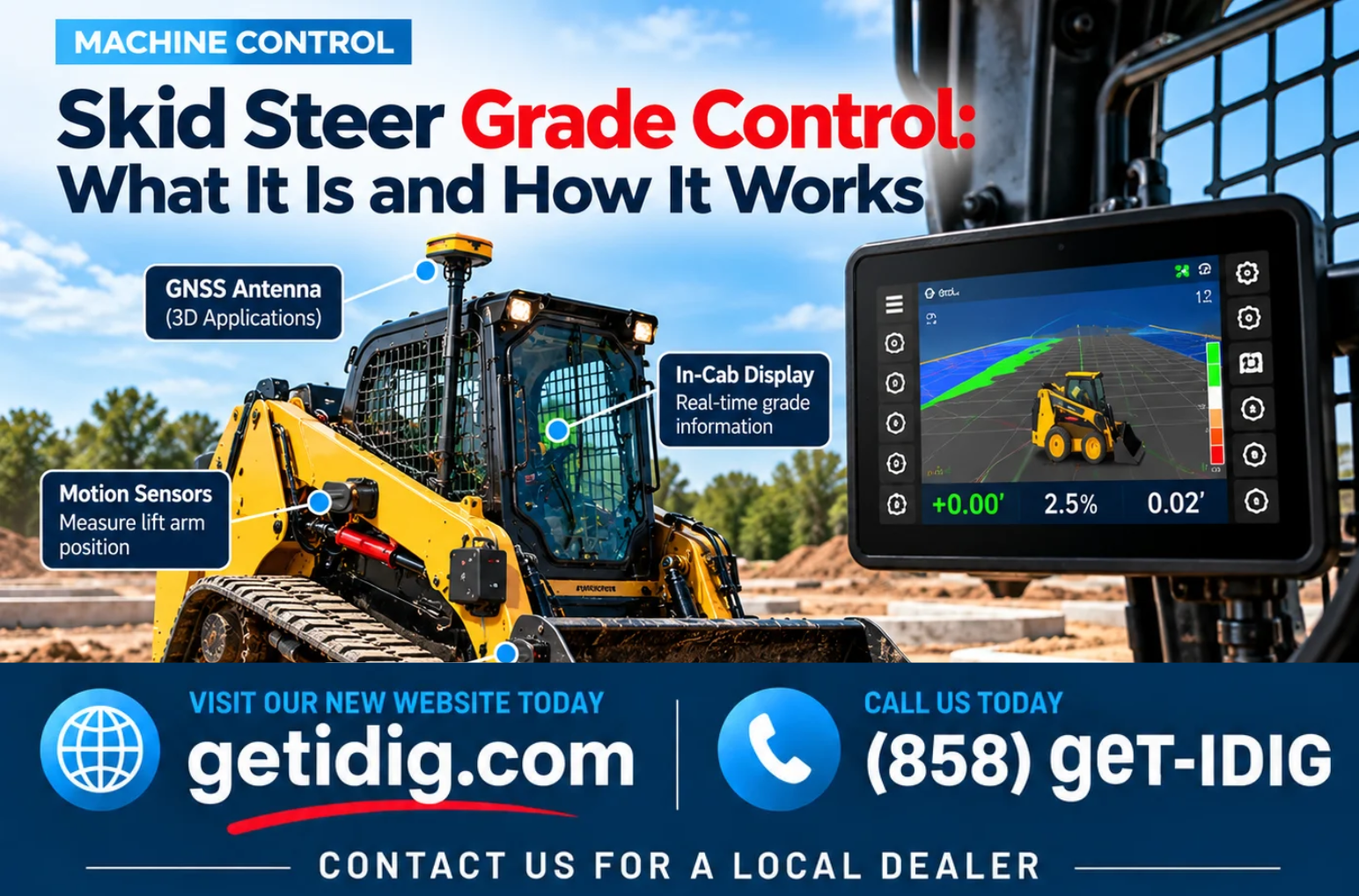 Skid Steer Grade Control: What It Is and How It Works