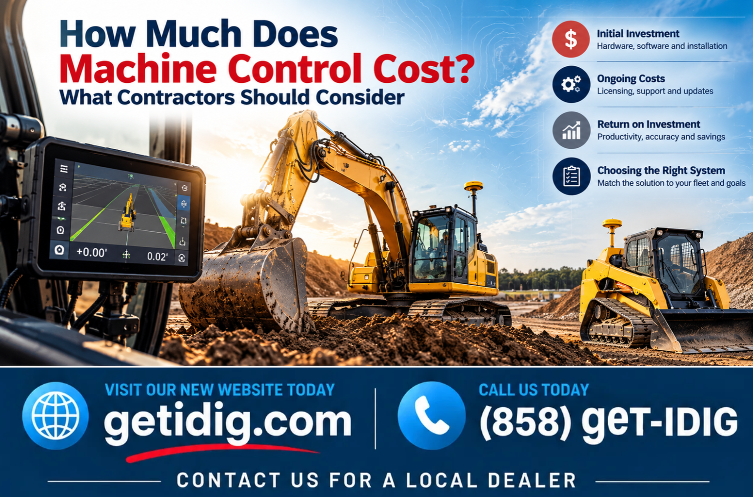 How Much Does Machine Control Cost? What Contractors Should Consider